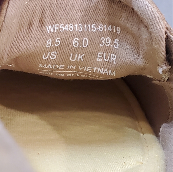 Keds Ortholite Navy White Tan Striped Loafers Shoes Laces Size 8.5 - Picture 12 of 12